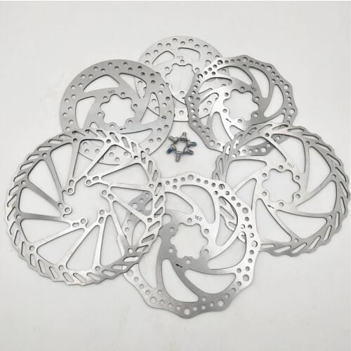 New Outdoor Cycling Disc Brake Piece Rotor 120/140/160/180mm Electric Scooter brake pads With Screws