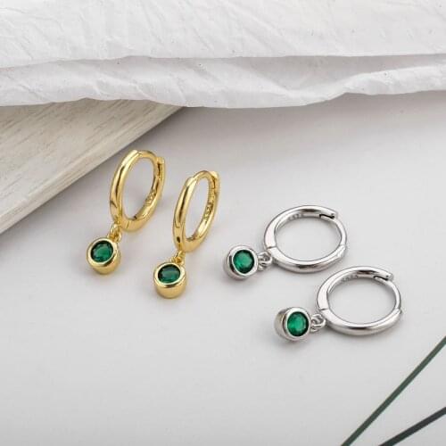Bohemia Silver Plated Emerald AAA Zircon Earring for Women Exquisite CZ Crystal Earrings Women Wedding Party Jewelry Best Gifts