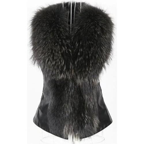 Imitation Fur Waistcoat Women 2021 Autumn And Winter Korean Short Imitation Raccoon Fur Vest Fur One Thick Waistcoat Women Coat