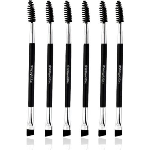 1 Pcs Double Head Eyebrow Brush Eyebrow Brush Eyelash Curler Mascara Applicator Cosmetic Makeup Brush Tool Kits