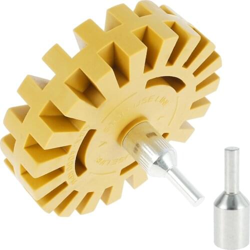 4 Inch Car Wheel Decal Removal Eraser 20MM Wheel Rubber Eraser Polishing Pad Vinyl Sticker Pneumatic Removal Repair Tools