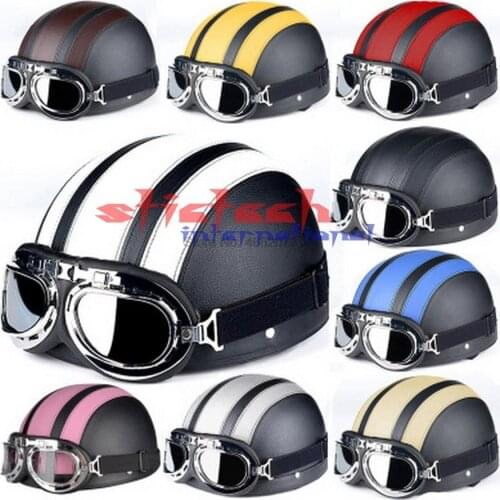 By dhl or ems 10pcs 54-60CM Helmet with Sun Shield Necklet Retro Style Light and Durable for Outdoor Cycling Protecting Head