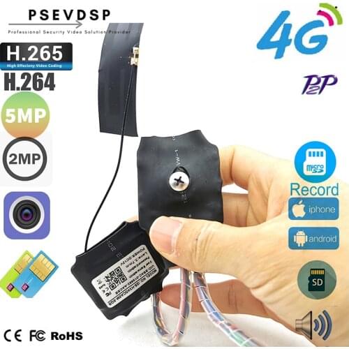 Camhi App DIY 3G 4G SIM IP Camera Module 5MP 1920P 2MP 1080P Wireless MINI 4G Pin hole Covert Built-in MIC Micro SD Card Slot