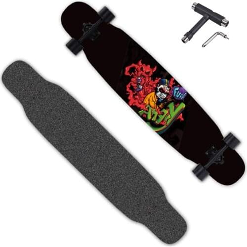 Longboard 107cm 8 Layer Cannada Maple Deck ABEC-11 Bearing Skateboards Longboards for Boys Girls Youths Beginner Skateboard