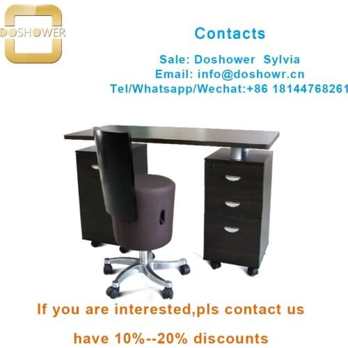 Manicure table salon furniture with Doshower DS-N2 nail table manicure table of folding manicure table