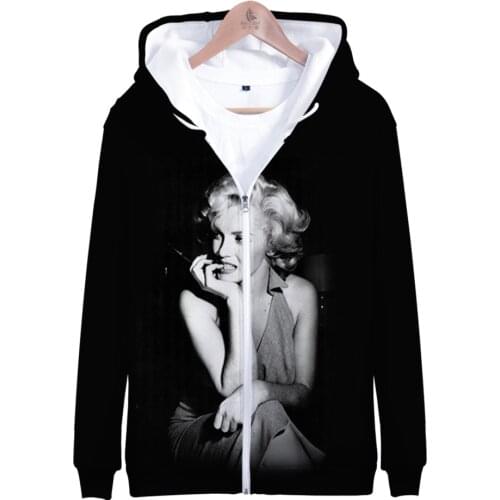 Color Printing Occident Fashion Zip Cross-border New Marilyn Monroe Marilyn Monroe 3D Cn(origin) Sidno