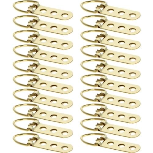 MroMax 10/20/30/40/50/100pcs Back Plate Hook Iron Plating 60x15/92x15/65x20/64x15/90x15mm Three-hole Ring/Three-eye Row Hanging