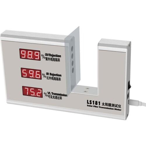 New Professional Window Transmission Meter Test Solar Film Window Glass UV IR Rejection UV 365nm IR 950nm VL Transmission Meter