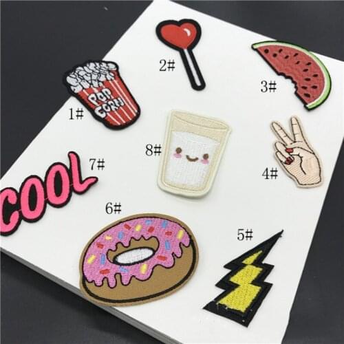 Wholesale 20pcs Embroidered Sewing On Patch Iron-On Patch Stickers For Clothes Sewing Fabric Applique Supplies YH76