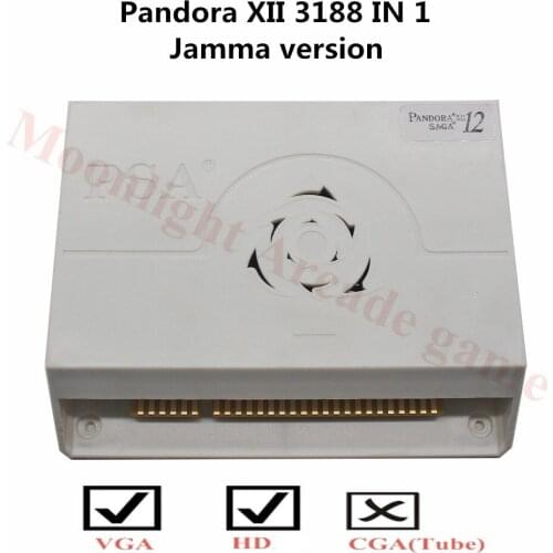 Pandora 12 3188 in 1 Jamma Multi game Board Case Arcade Version for Pandora Cabinet Video Game Support HD and VGA