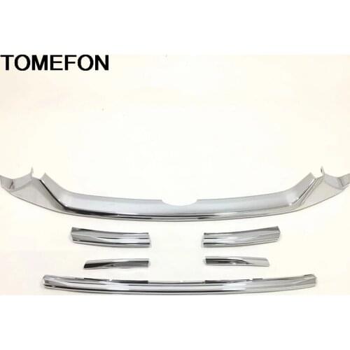 TOMEFON For Honda Accord 2018 2019 10th Front Head Middle Grill Grille Panel Frame Moulding Cover Trim Exterior Accessories ABS