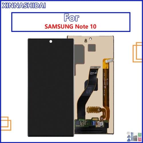 LCD Display For SAMSUNG Galaxy Note 10 N970F N970 N9700 Note 10 Plus Note10+ N975 N9750 Touch Screen Assembly + Frame