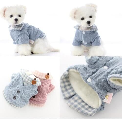 Winter Dog Sweater Coat Knit Apparel Small Dog Cat Puppy Clothes Outfit Yorkshire Pomeranian Schnauzer Bichon Poodle Clothing