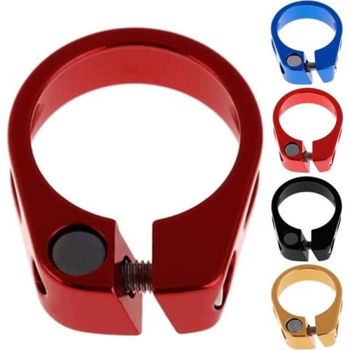 1Pc 31.8 / 34.9mm Mountain Bike Road Bike Bicycle Seatpost Clamp Seat Post Tube Clip 4 Colors
