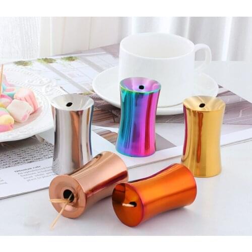 1Pcs Stainless Steel Toothpick Box European Style Sleek High-End Mini Toothpick Holder Kitchen Accessories Home Desktop