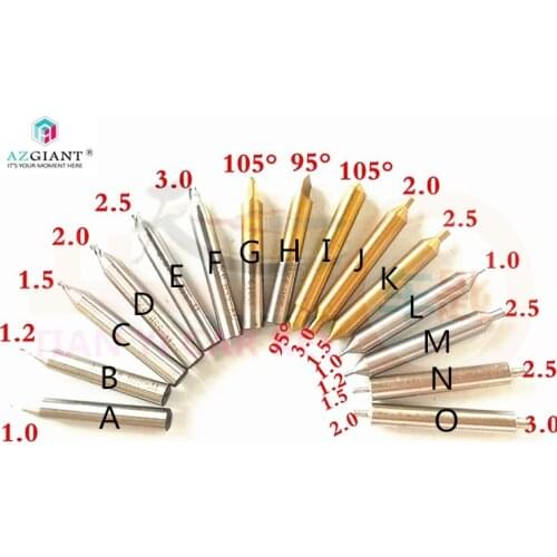 AZGIANT milling cutter tracer probe dimple cutter 1.0/1.2/1.5/2.0/2.5/3.0 for vertical key cut machine locksmith tool for BMW X3
