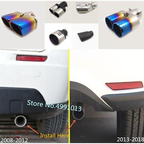 For Suzuki SX4 2008 2009 2010 2011 2012 2013-2015 2016-2018 Car rear back Cover Muffler End Tail Pipe Dedicate outlet Exhaust