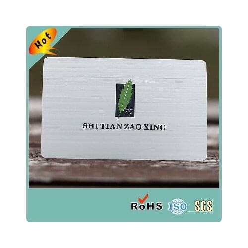 Hot selling CR80 Standard Size fashion Business Metal Card metal business cards china