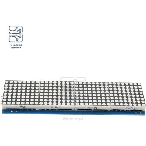 HT1632 Dot Matrix Driver with MCU for Arduino LED Display Board Module 8X32 Red Dot-matrix Screen