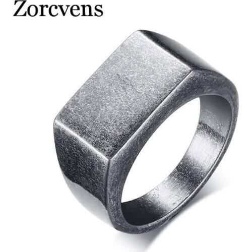 Modyle Retro Style Silver Color Men Ring Unique Stainless Steel Rings for Men Rock Punk Jewelry Dropshipping