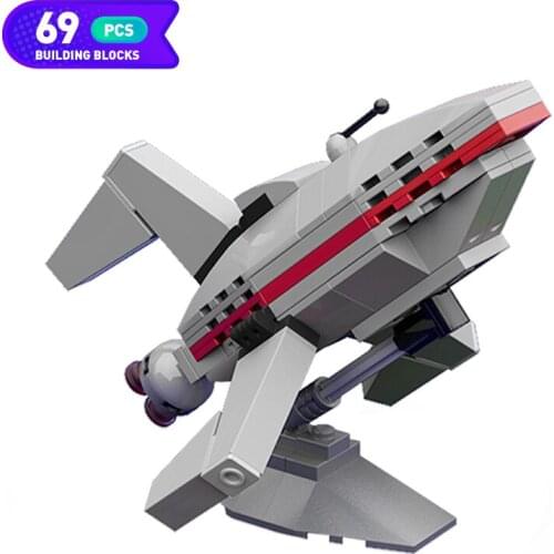 MOC-19480 Star Future Express Planetary Express Building Block Set Airplane Rocket Bricks High-tech Model Educational Toys