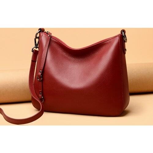 New Fashion Large Capacity Cowhide Female Handbag Women Bags High Quality Women Shoulder Bag Genuine Leather Messenger Totes bag