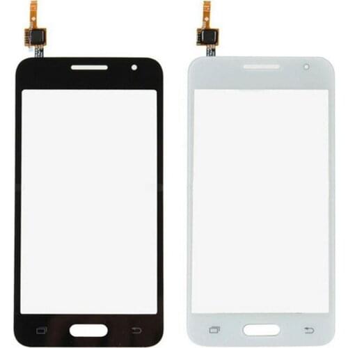 New Front Touch Screen Digitizer Panel Lens For Samsung Galaxy Core 2 B0511 G355H G355 Replacement Parts Black & White