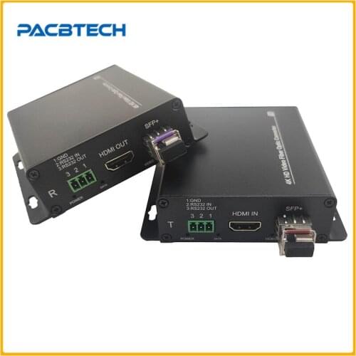HDMI Fiber Converter HDMI to Fiber Externder HDMI Fiber Converter 10km 1 Ch 4K HDMI+1 x RS232