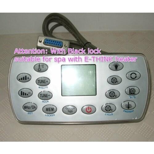 Ethink KL8-3H hot tub spa keypad display panel with black lock backside fit ET-H3000 heater