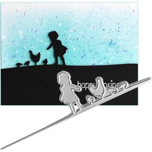 Easter Boy Chick Metal Cutting Dies Stencil Scrapbooking DIY Album Stamp Paper