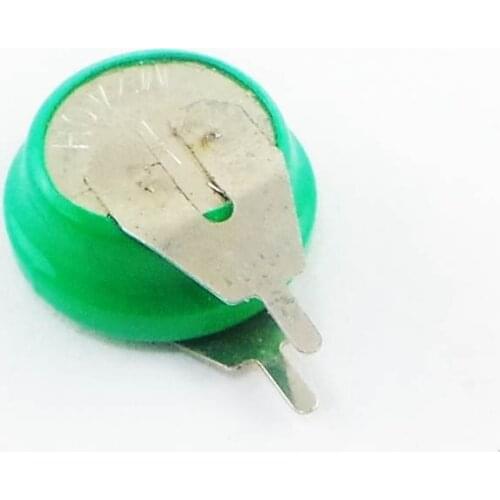 Brown NI-MH button type rechargeable NiMH battery / NiMH 40mAh 1.2V button with leg Rechargeable Li-ion Cell