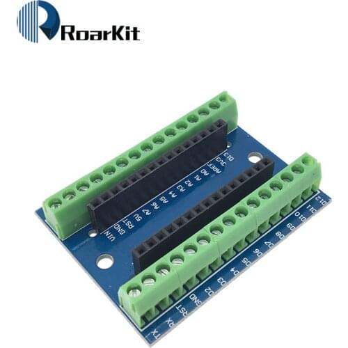 1pcs NANO V3.0 3.0 Controller Terminal Adapter Expansion Board NANO IO Shield Simple Extension Plate For Arduino AVR ATMEGA328P