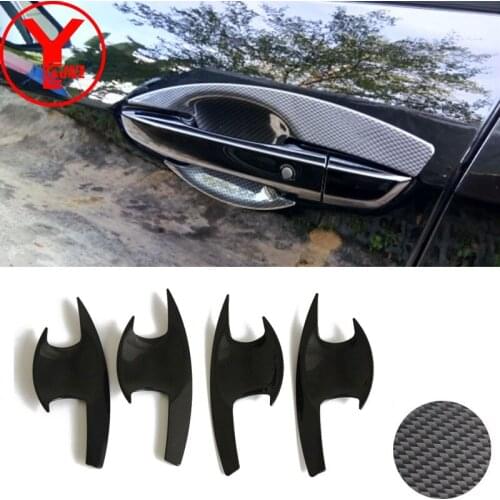 Door Handles Insert For Honda Civic 10th Gen 2016 2017 2018 2019 ABS Handle Cover Trim Protector Car Parts Accessories YCSUNZ