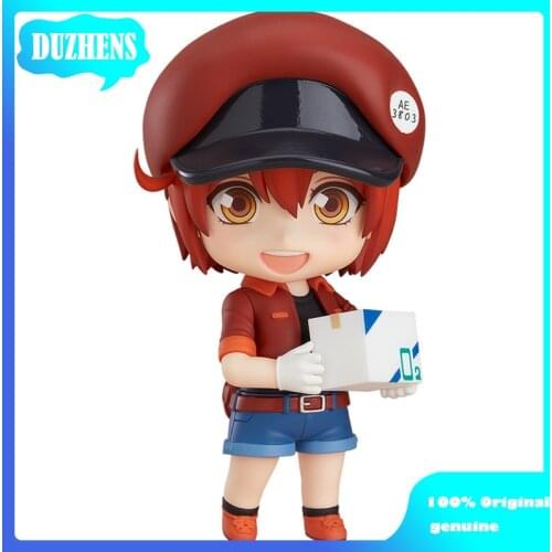 Original Japanes Anime Cells at Work! red blood cell Q version figma PVC Action Figure Anime Figure Model Toys Figure Doll Gift