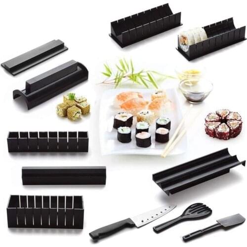 11 Pcs DIY Sushi Making Kit Sushi Mold Kitchen Cooking Tools Sushi Maker DIY Sushi Rice Roller Mold