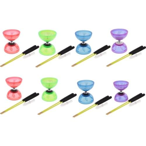 3 Triple Bearing Juggling Diabolo Toy with String Metal Sticks Kids Chinese Yoyo Educational Toy for Kids Childs Adult Elderly