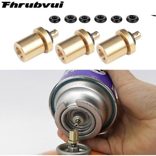 Outdoor Stove Gas Refill Adapter, Outdoor Butane Refill Adapter, Portable Filling Gas Tank Burner Accessories for Camping Hiking