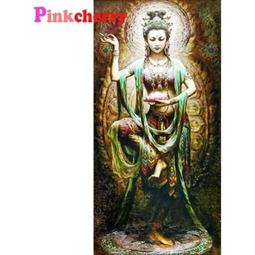 Diamond Embroidery Buddhism Goddess 5D Diy Diamond Painting Cross Stitch Kits Diamond Mosaic Decoration Christmas Gift