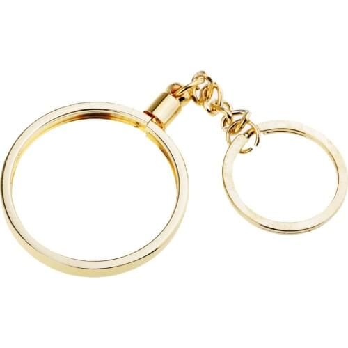 Antique Souvenir Coin Keychains Keyring Pendant Commemorative Coin Key Chain Key ring Women Men Fans Creative Gift 40mm