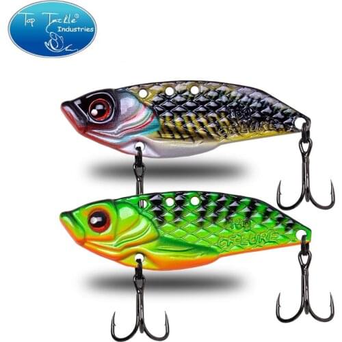 1pc Metal VIB Blade Lure 10g 16g 20g 3D Eyes Pencil Spoon Spinner Balancer Fishing Lure Hard Bait Fishing Tackle with Hook