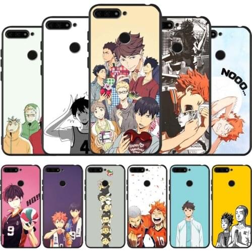 Volleyball Anime Haikyuu black Silicone Phone Case For honor 30 20 Pro 8 8X 9 10 20 Lite Mate 10 20 30 Lite Pro cover Shell