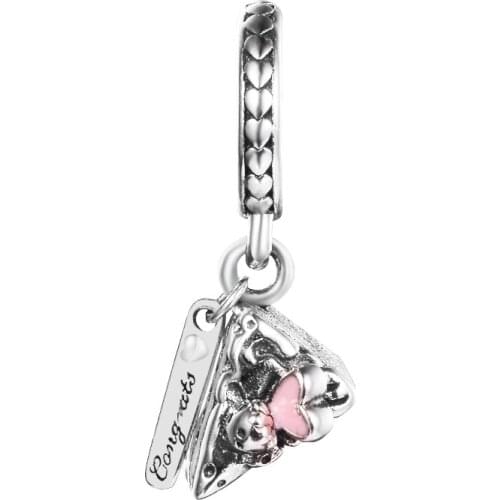 CKK Fit Pandora Bracelet 925 Sterling Silver Beads Celebration Cake Dangle Charms DIY Jewelry Making Wholesale