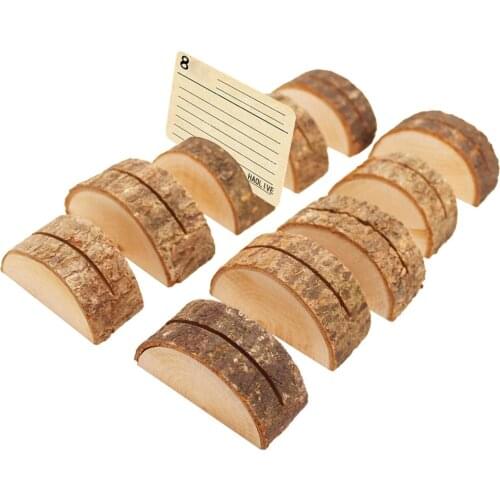 Wooden Place Card Holders for Wedding Home Business Party Decorations