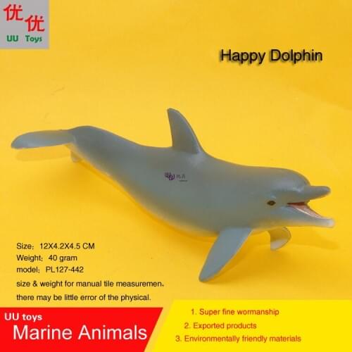 Hot toys Happy Dolphin Simulation model Marine Animals Sea Animal kids gift educational props (Delphinidae ) Action Figures