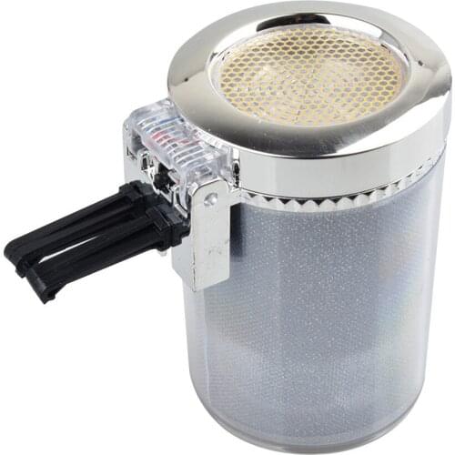 Personalized belt with LED lights, color car ashtray, interior decoration, convenient and practical Silver 19Mar9