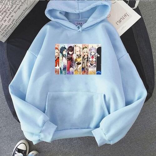 Hot Game Manga Genshin Impact Hoodies Sweatshirts Men/women Pullovers Sportswear Unisex Casual Harajuku Hight Quality Top