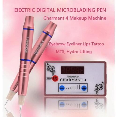 Charmant Digital Permanent Makeup Machine for Microblading Eyebrow Lips Tattoo Pen Kit with Cartirdge Needle Agulhas Easy Click