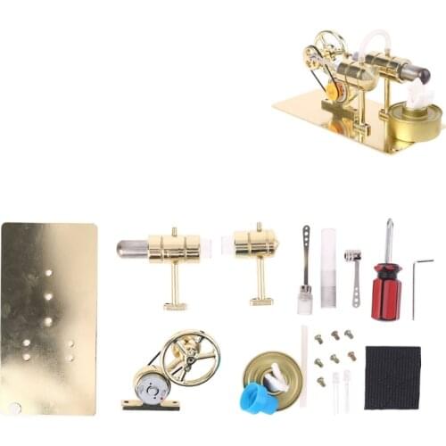 All Metal Stirling Engine Experiment Model Power Generator Motor Educational Physic Steam Power Toy Design Gifts