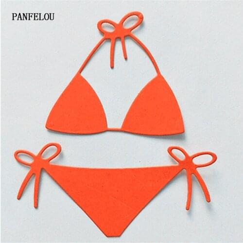 PANFELOU Metal craft bikini paper die cutting dies for Scrapbooking/DIY Easter wedding Halloween cards