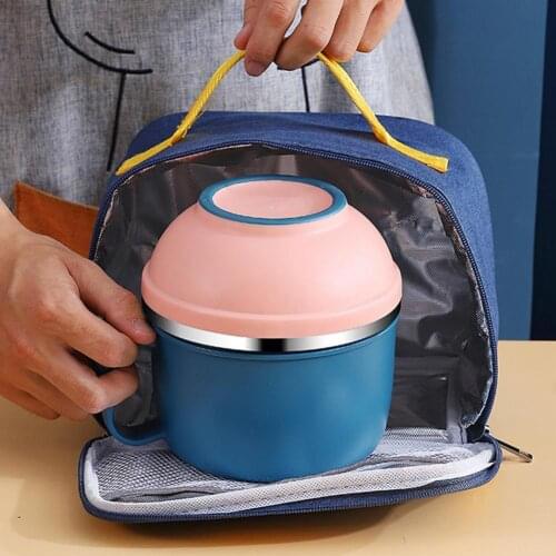 Instant Noodle Bowl Mug Cute Ceramic With Lid Handle Dormitory Student Office Large Capacity Japanese Dinnerware Set Tableware